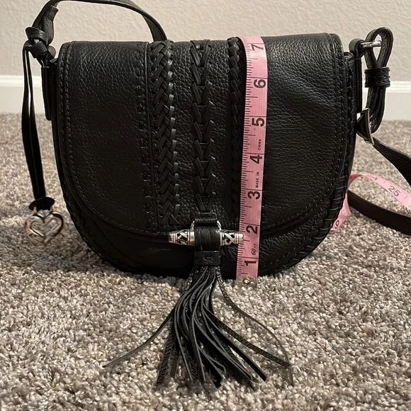 Great Condition Brighton Black Leather Nia Crossbody Handbag - Picture 11 of 15